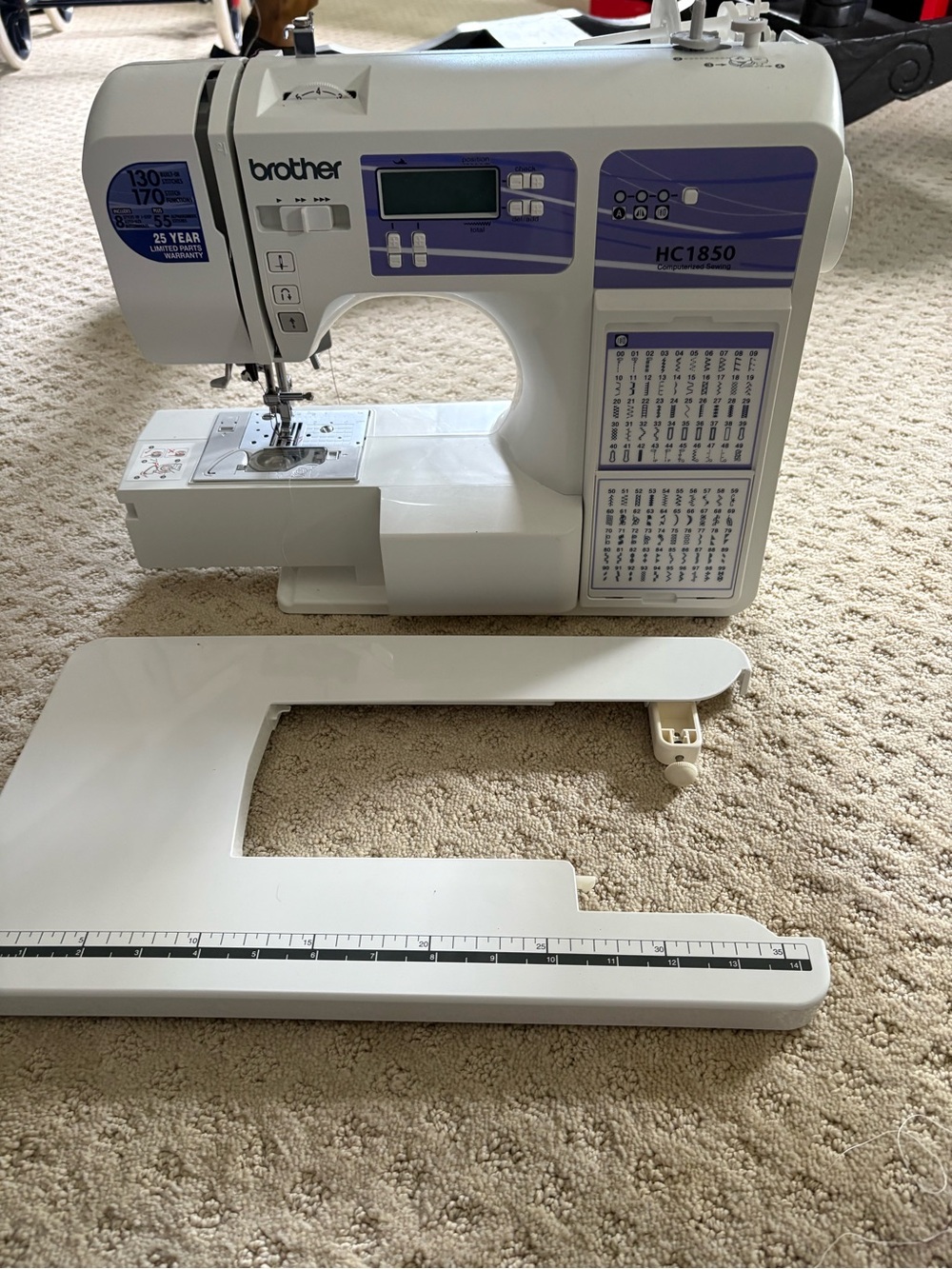 Brother HC1850 sweing machine